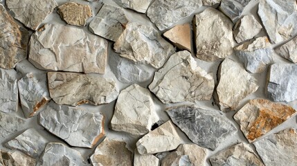 Background of Gray and Beige Natural Stones
