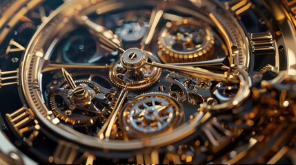 close-up of a mecha clock with luxury mecha technology,close-up of a mecha clock with luxury mecha technology,