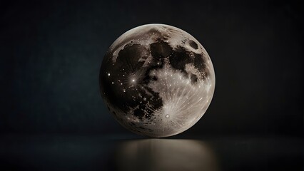 Close-up of full moon