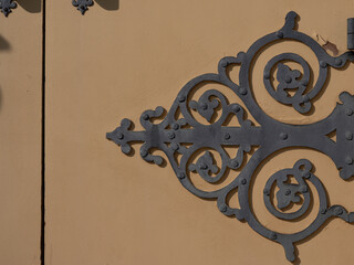 Old Wrought Iron Door Hinge