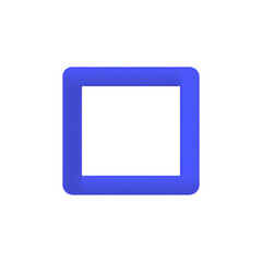blue square 3d