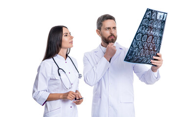 healthcare and medicine. healthcare with doctor on diagnostic examination in clinic. Doctor and...
