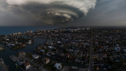 Storm over Naples Park in Naples, Florida
