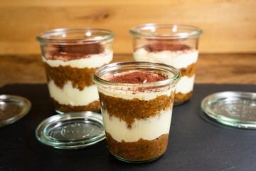 Tiramisu Dessert Trio in Glass Jars - Gourmet Italian Delight