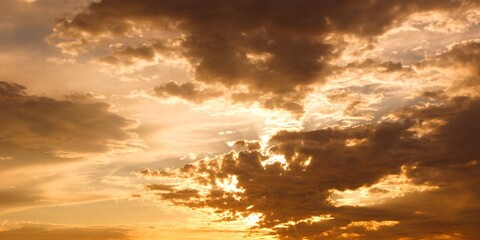 Storm Clouds Part before the Golden Sun Sets