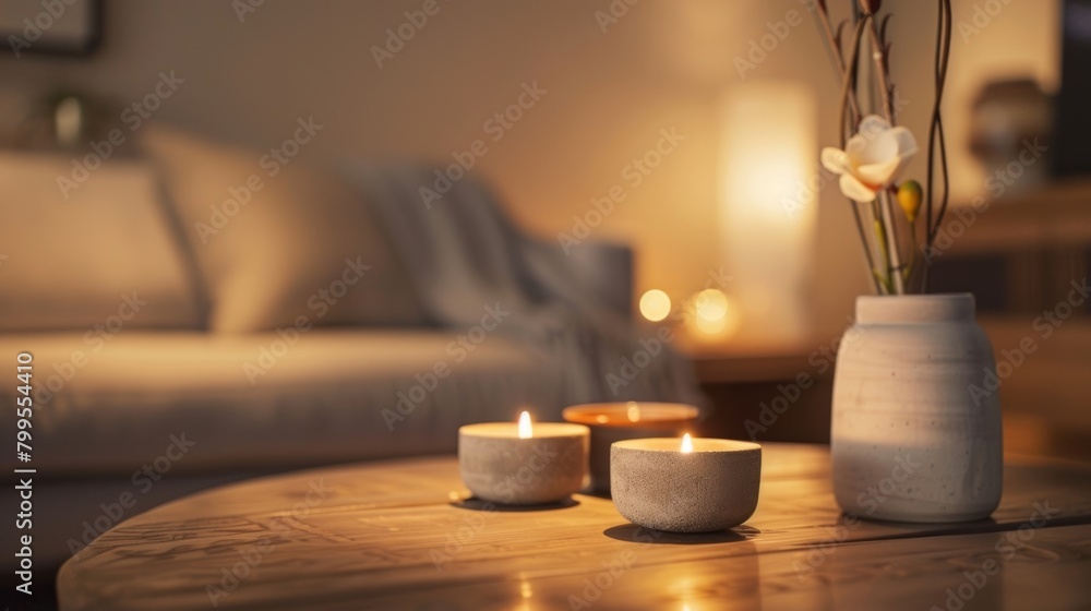 Poster soft music plays in the background creating a soothing atmosphere that encourages relaxation and min