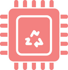 recycling chip, pictogram