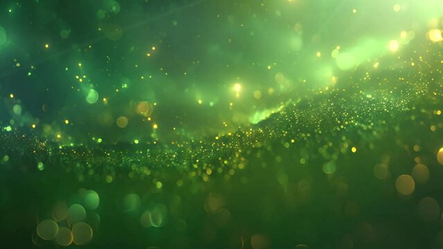 グリーンのパーティクルイメージ