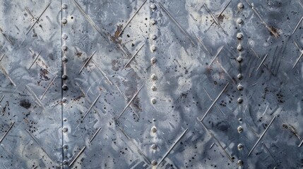 A metal surface with many holes and a lot of rust - Powered by Adobe