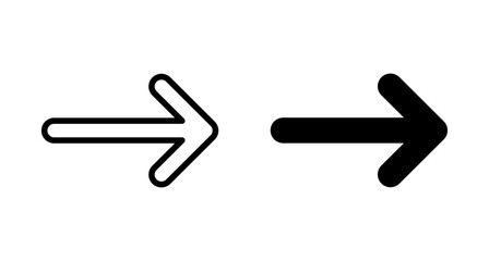 Obraz premium Arrow icon vector isolated on white background. Arrow symbol. Arrow vector icon