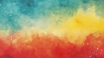 Obraz premium Celestial Kaleidoscope: A Colorful Background adorned with Stars and a Radiant Rainbow