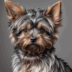 Retrato de un Yorkshire Terrier