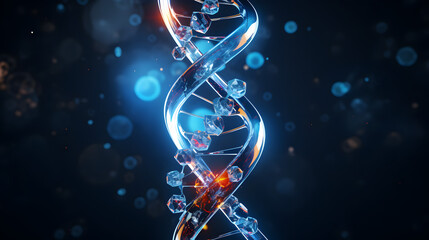 DNA Strand medical icon 3d
