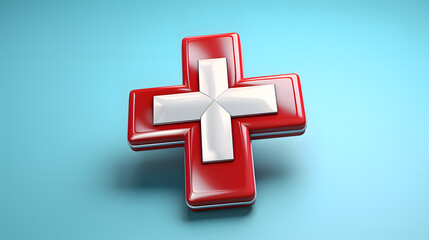 Obraz premium Hospital medic icon 3d