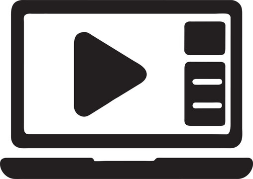 video blogging animated, pictogram