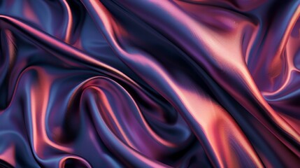 Obraz premium Metallic Majesty: A Purple Fabric Gleaming with a Brilliant Metallic Sheen, Inspiring Glamour