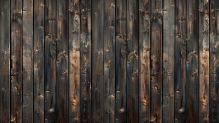 Fototapeta premium Wooden wall with many planks