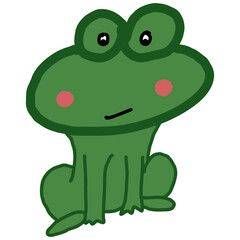 PNG frog with a smile