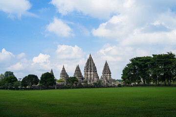 Indonesia, Yogyakarta, April 14, 2024: Prambanan temple Hindu, UNESCO world heritage