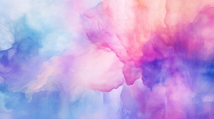 A soothing abstract background with a soft blend of pastel blue and pink hues resembling watercolor.