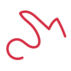 Obraz premium Abstract Squiggly Line Vector