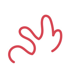 Abstract Squiggly Line Vector