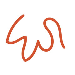Fototapeta premium Abstract Squiggly Line Vector