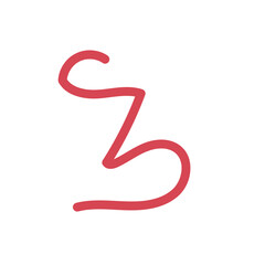 Abstract Squiggly Line Vector