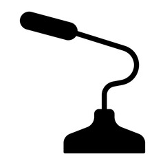 microphone glyph icon