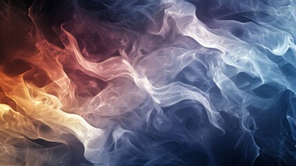 Azure Blaze: A Hypnotic Spiral of Blue and Orange Swirls, Igniting the Imagination