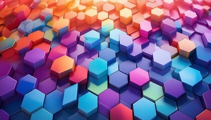 A stylish digital artwork of an abstract geometric background, bold shapes 