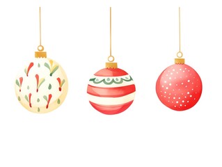 Christmas ornaments, colorful Christmas ornaments