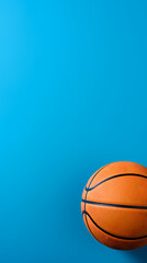 Fototapeta premium basketball on blue background
