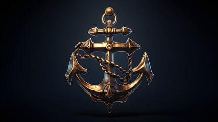 Anchor Pirate icon 3d