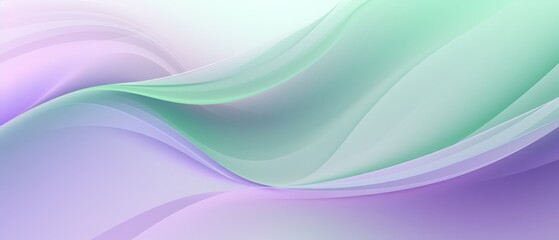 Fototapeta premium Soft abstract shockwave effect with gentle lavender and mint green, ideal for baby shower invitations or gentle cosmetic ads,