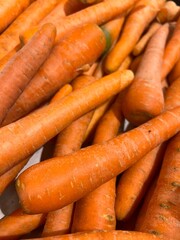 carrots on a market