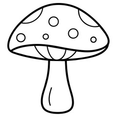 Naklejka premium T-shirt Design Vector A mushroom cartoon isolated on white - Vector - Vector art - Vector illustration - Vector design - Latest Vector - Premium Vector - Vector pro - Premium illustration