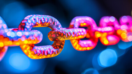 Spectrum of Connectivity: Iridescent Chains Illuminate the Bonds of Future Technology.