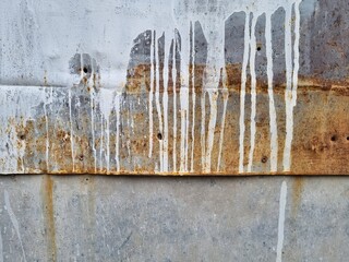 Old rusty metal plates