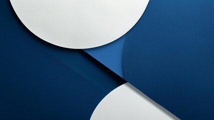 minimalist background deep blue and white. Generative AI