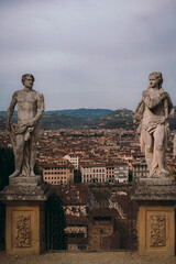 Fototapeta na wymiar View of Florence from Villa Bardini 