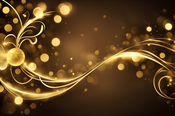A gold and brown background with a gold