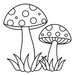 illustration of mushrooms