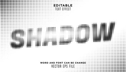 Vector halftone text effect style 90s font type, can use for banner, social media and etc