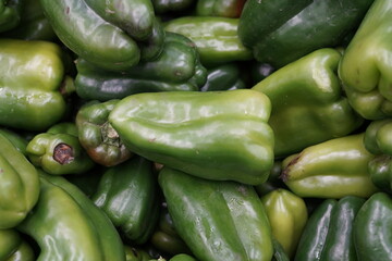 Green pepper Vegetables from Sacolão market