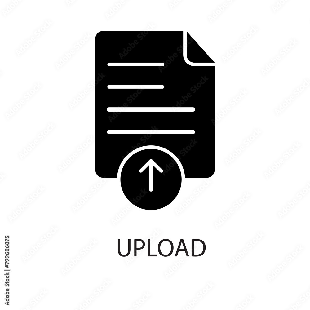 Poster document icon. upload document symbol flat trendy style illustration for web and app..eps