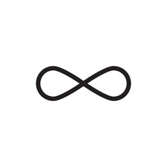 infinity icon. sign simple flat trendy style illustration for web and app..eps