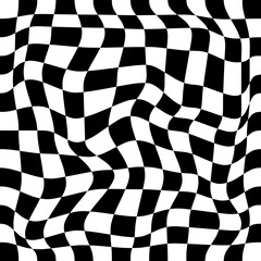 Groovy checkered lilac seamless pattern⁠