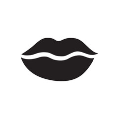 lip icon. vector flat trendy style simple illustration for web and app..eps