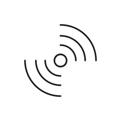 wifi signal vector icon simple flat trendy style illustration for web and app..eps
